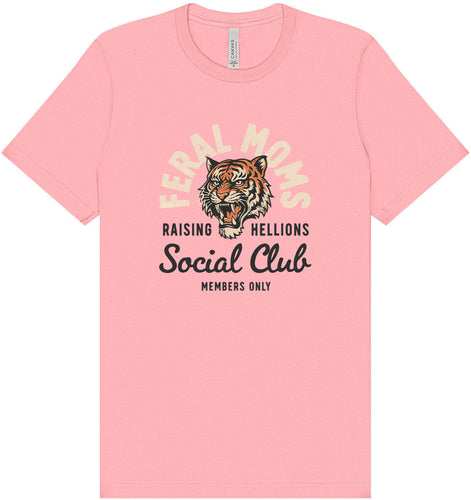 Feral Moms Social Club Adult Bella Canvas Shirt