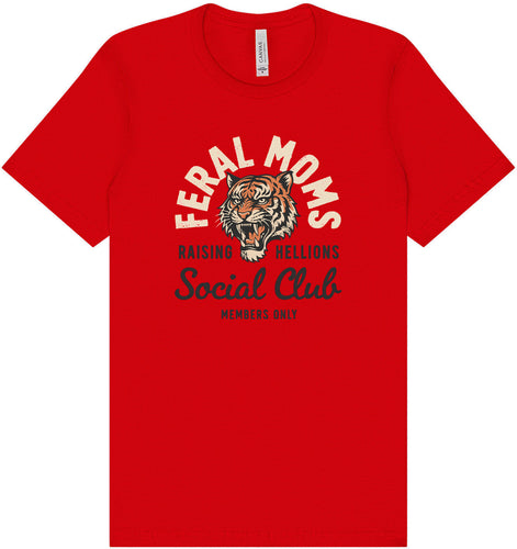 Feral Moms Social Club Adult Bella Canvas Shirt