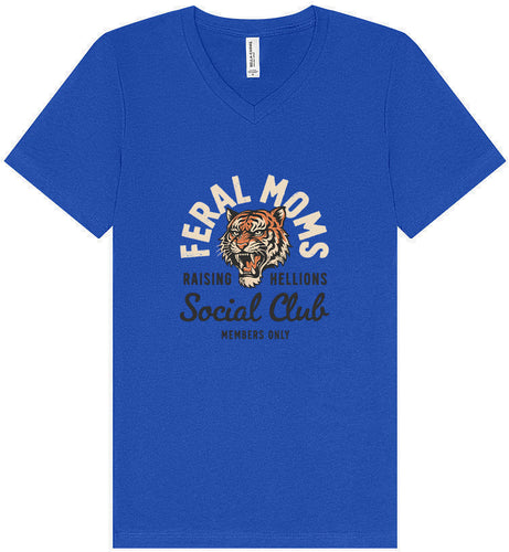 Feral Moms Social Club Unisex V-Neck Shirt