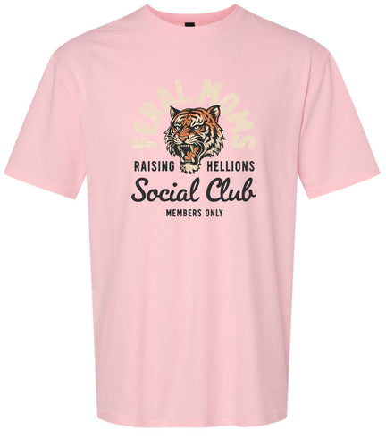 Feral Moms Social Club Adult Gildan Soft Shirt