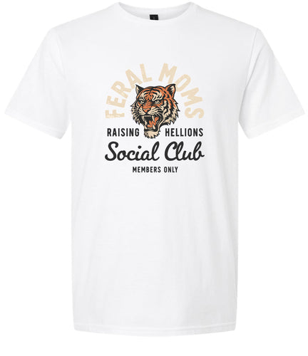 Feral Moms Social Club Adult Gildan Soft Shirt