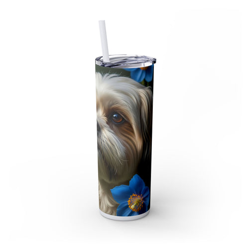 Skinny Tumbler with Straw – 20 oz Stainless Steel Cup