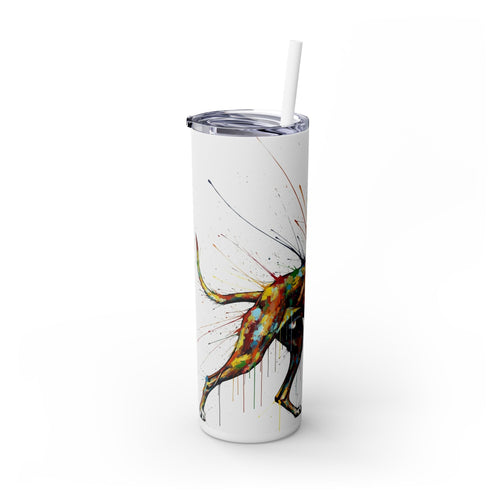 Skinny Tumbler with Straw – 20 oz Stainless Steel Cup