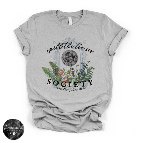 Spill The Tea Sis Society Tee | Witchy Community Graphic T-Shirt