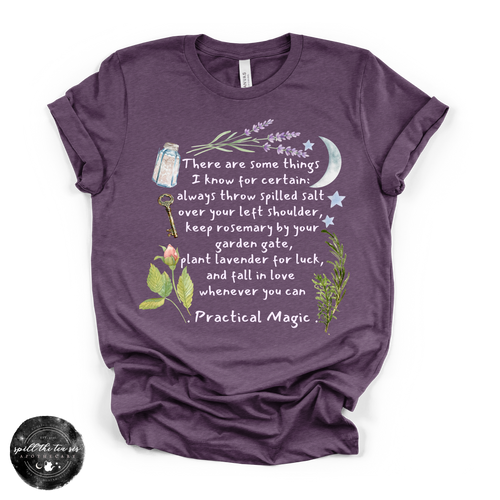 Practical Magic Quote Tee  (WHITE DESIGN) | Witchy Graphic T-Shirt