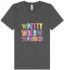 Petty When Provoked Unisex V-Neck Shirt
