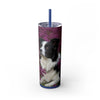 Skinny Tumbler with Straw – 20 oz Stainless Steel Cup