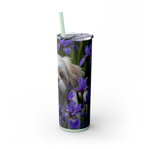 Skinny Tumbler with Straw – 20 oz Stainless Steel Cup