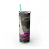 Skinny Tumbler with Straw – 20 oz Stainless Steel Cup