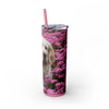 Skinny Tumbler with Straw – 20 oz Stainless Steel Cup