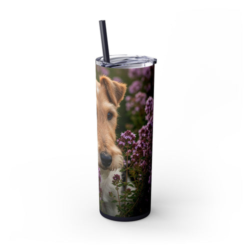 Skinny Tumbler with Straw – 20 oz Stainless Steel Cup