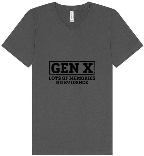 Gen X No Evidence Unisex V-Neck Shirt