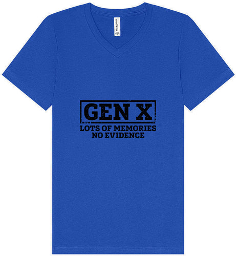 Gen X No Evidence Unisex V-Neck Shirt