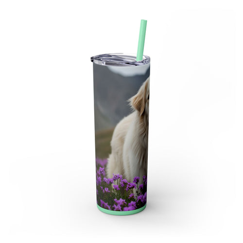 Skinny Tumbler with Straw – 20 oz Stainless Steel Cup
