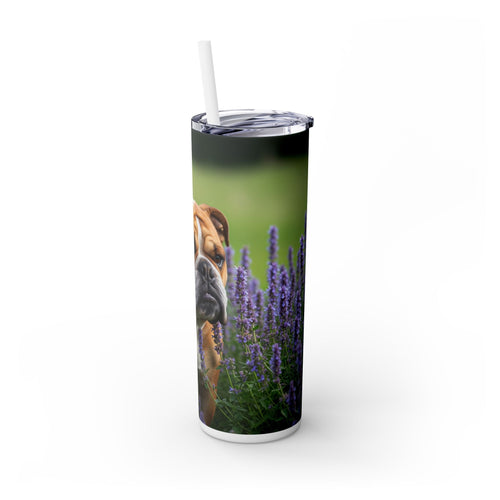 Skinny Tumbler with Straw – 20 oz Stainless Steel Cup