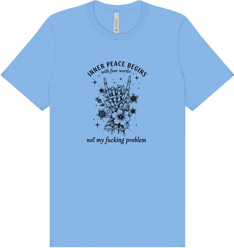 Inner Peace Begins With... Adult Bella Canvas Shirt