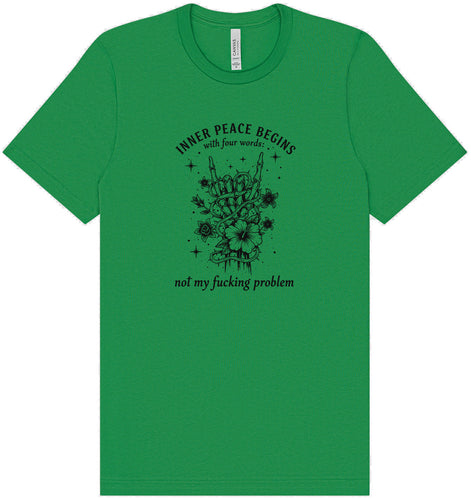 Inner Peace Begins With... Adult Bella Canvas Shirt