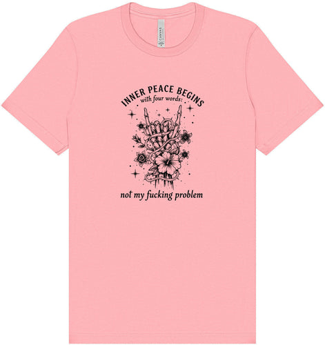 Inner Peace Begins With... Adult Bella Canvas Shirt