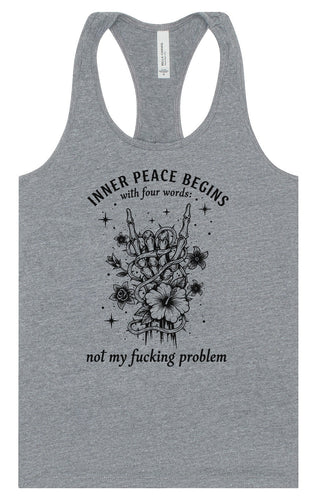 Inner Peace Begins With... Women's Racerback Tank