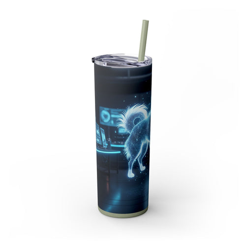 Skinny Tumbler with Straw – 20 oz Stainless Steel Cup