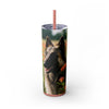 Skinny Tumbler with Straw – 20 oz Stainless Steel Cup