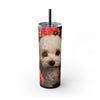 Skinny Tumbler with Straw – 20 oz Stainless Steel Cup