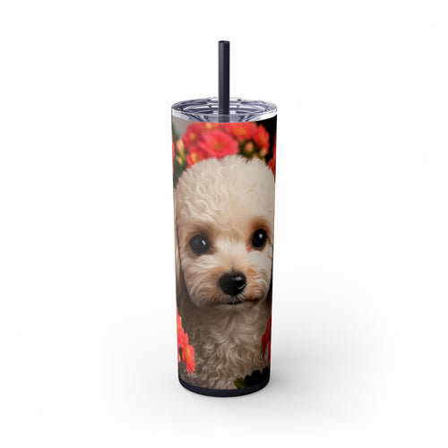 Skinny Tumbler with Straw – 20 oz Stainless Steel Cup