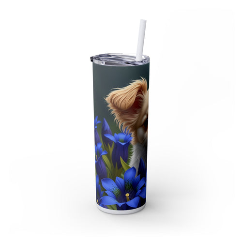 Skinny Tumbler with Straw – 20 oz Stainless Steel Cup