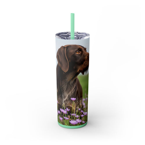 Skinny Tumbler with Straw – 20 oz Stainless Steel Cup