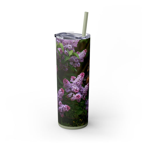 Skinny Tumbler with Straw – 20 oz Stainless Steel Cup
