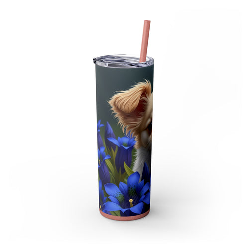 Skinny Tumbler with Straw – 20 oz Stainless Steel Cup