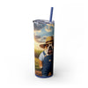 Skinny Tumbler with Straw – 20 oz Stainless Steel Cup