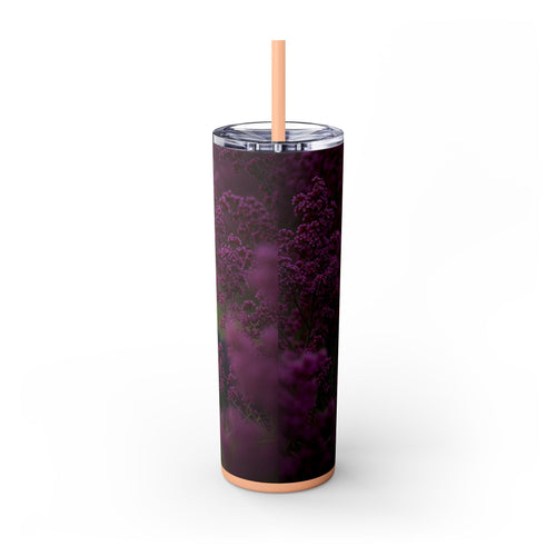 Skinny Tumbler with Straw – 20 oz Stainless Steel Cup