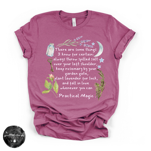 Practical Magic Quote Tee  (WHITE DESIGN) | Witchy Graphic T-Shirt