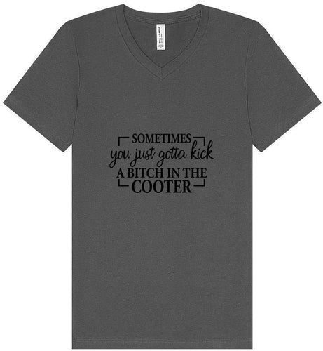 Kick a Bitch Unisex V-Neck Shirt
