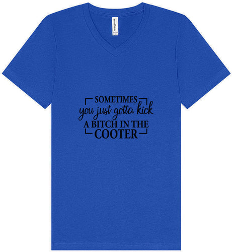 Kick a Bitch Unisex V-Neck Shirt