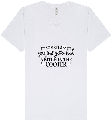 Kick a Bitch Unisex V-Neck Shirt
