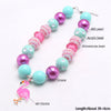 Mermaid Flamingo Acrylic Beaded Dog Necklace (3 colors)