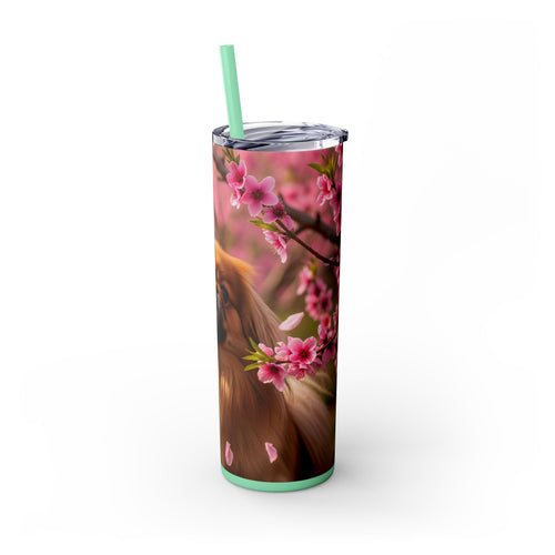 Skinny Tumbler with Straw – 20 oz Stainless Steel Cup