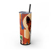 Skinny Tumbler with Straw – 20 oz Stainless Steel Cup