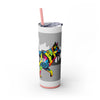 Skinny Tumbler with Straw – 20 oz Stainless Steel Cup