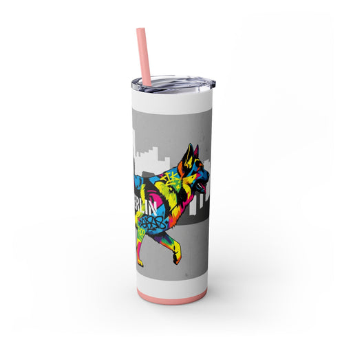 Skinny Tumbler with Straw – 20 oz Stainless Steel Cup