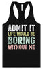 Retro Life Would Be Boring Women's Racerback Tank