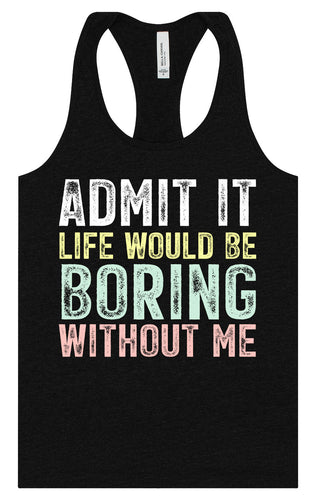 Retro Life Would Be Boring Women's Racerback Tank