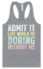 Retro Life Would Be Boring Women's Racerback Tank