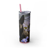 Skinny Tumbler with Straw – 20 oz Stainless Steel Cup