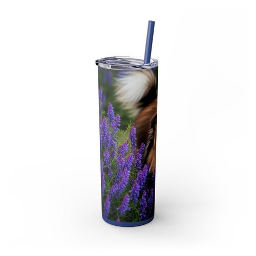 Skinny Tumbler with Straw – 20 oz Stainless Steel Cup