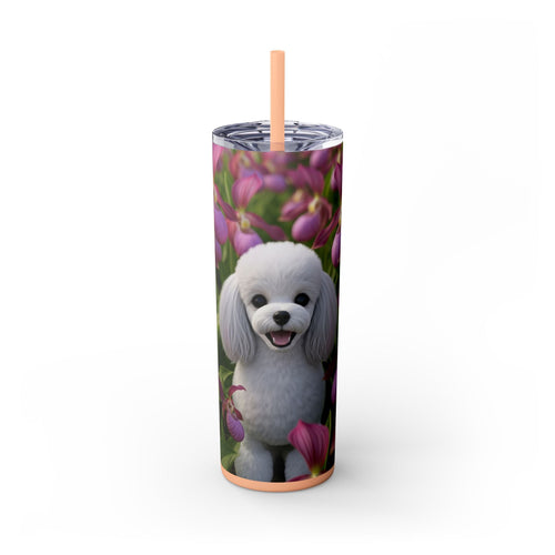 Skinny Tumbler with Straw – 20 oz Stainless Steel Cup