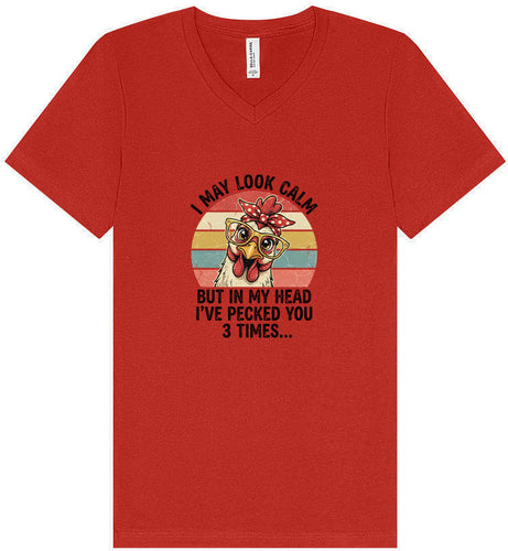 Pecked You in My Head Unisex V-Neck Shirt