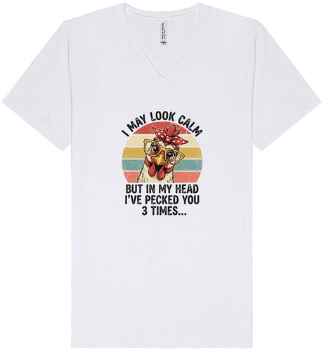 Pecked You in My Head Unisex V-Neck Shirt